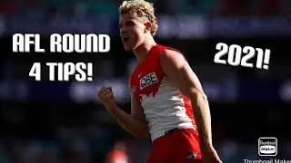 MY AFL ROUND 4 TIPS 2021!