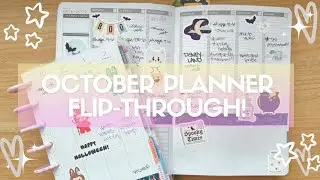 October Flip-Through in My Passion Planner and Mini Happy Planner! 📚 | How I Used my Planners