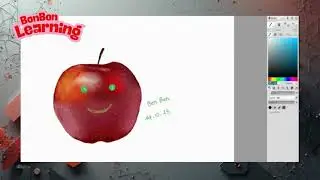 Calm Digital Painting &ndash; Drawing a Red Apple 🍎 | Soft Art Vibes for a Peaceful Day