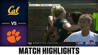 Cal vs. Clemson Match Highlights | 2025 ACC Women's Soccer