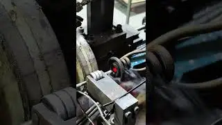 One of the manufacturing processes of engine valve #automobile #manufacturing