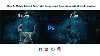 How To Match Colors with Background color Automatically In Photoshop