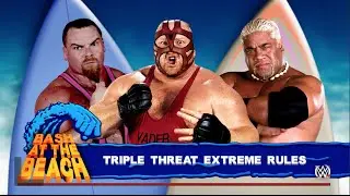 WWE 2K16 (PS4) - Rikishi vs Vader vs Jim 