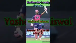 Fastest fifty in ipl || yashasvi jaiswal 50 (13) ipl 2023 #ipl #viral #kkr #shorts