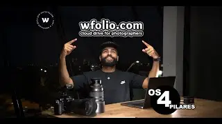 Wfolio tudo em um só lugar: Site + Galeria e Seleção de Fotos.
