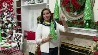 Illuminated Glistening Tree w/Clear & Color Morph Lights by Valerie on QVC