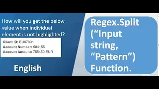 UiPath - English - Regex.Split