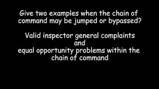 Army board study guide questions - chain of command.