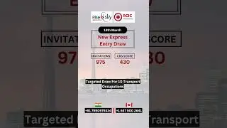 New Express Entry Draw For Transport Occupations.