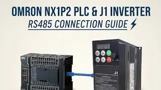Omron NX1P2 and J1 VFD Connection Via #modbusrtu #rs485  #plc #hmi #Servo #CIF11