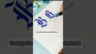 3️⃣ ways to write a Gothic letter B ✍️ #calligraphy #art #gothic