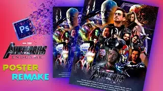 How I remade the Avengers Endgame poster ! (photoshop)