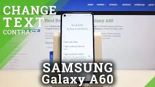 How to Activate High Contrast Text in Samsung Galaxy A60 - Adjust Fonts'  Outline