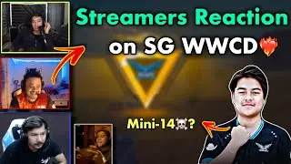 Streamers and Caster React on SG  WWCD🔥🇳🇵|  PMPL 2023 | SG vs NB vs DE in Final Circle😱 | PUBGM