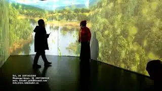 Immersive interactive projection wall projection system interactive wall projector