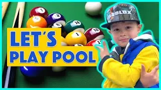 KID PLAYING POOL TABLE | Tim will show you how to play billiard for kids