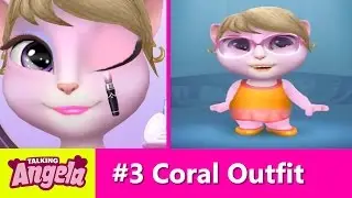 My Talking Angela Coral Outfit+Pixie Hairstyle