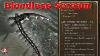 Diablo IV Unique Items -  Bloodless Scream (Necromancer Two Handed Scythe)