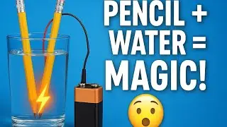 How to Possible 🤔 | Pencils+Battery+Water =???#experiment #scienceproject 