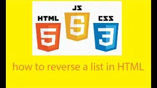How to reverse a list in HTML