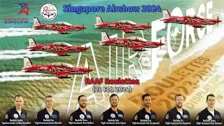 RAAF Roulettes Flying Display - Singapore Airshow 2024 (20 Feb 2024)