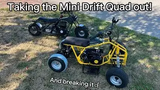 Testing and Breaking the Mini Drift Quad! + Offroad drag bike rips!