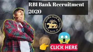 RBI Recruitment 2020 :- Applicants Invited for Part-time bank's medical consultant post | #Rbi #Bank