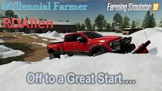 Millennial Mode Activated! Off to a Great Start | E1 Millennial Farmer | Farming Simulator 19