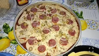 FAZENDO PIZZA PELA PRIMEIRA VEZ 🤭 SERÁ QUE DEU CERTO!! 