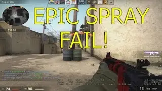 Epic Spray Fail! (CS: GO Competitive Match #7) Counter Strike: Global Offensive gameplay