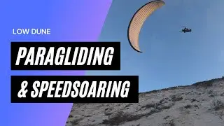Paragliding - low dune soaring and mini-wing speed soaring