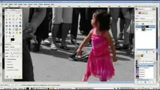 How to Make a Background Black and White in GIMP