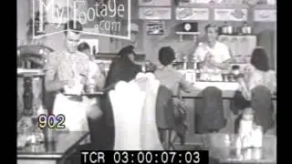 1940s Teens in Malt Shop (Silent)