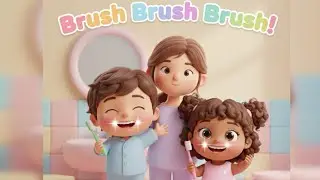 Brush Brush Brush | Brush your teeth song | Brush your teeth rhyme