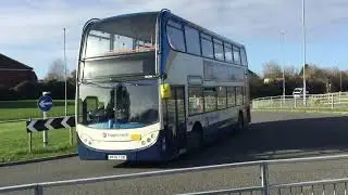 Stagecoach Midlands (37076 & 19084) passing eachother on Lyveden Way near Morrison’s
