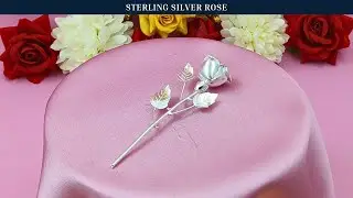 Sterling Silver Rose | Timeless Gift for Her on Birthday or Anniversary | By Osasbazaar #silverlove