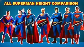 ALL SUPERMAN HEIGHT COMPARISON