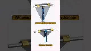 Mechanical mechanism motion|| Whitworth Quick Return Mechanism & Scotch Yoke Mechanism@Er_Simmu1014
