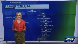 Cold weather advisory Monday until 9 a.m.