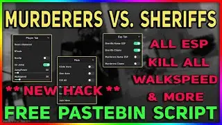 Murderers vs. Sheriffs Script - Kill Aura | Auto Kill All | ESP WallHack | WalkSpeed INF Jump & More