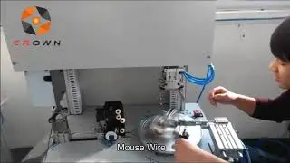 Full auto USB cable winding twist tie tying machine