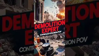 POV Setting Up a Controlled Explosion #pov #demolition #expert #ytshorts #shorts