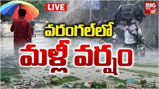 Warangal Rains LIVE | వరంగల్&zwnj;లో మళ్లీ వర్షం | Telagana Weather Report | BIG TV