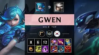 Gwen Top vs Camille - KR Challenger Patch 25.18