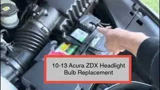 How to change 2010-2013 Acura ZDX HID Headlight bulbs installation replacement instruction tutorial