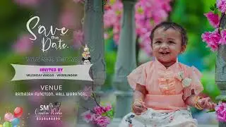 Vishwagna's Birthday Invitation || Sm Creative Works 8328608890 || Sravan Mucherla