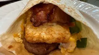 American Breakfast Burrito from the Unofficial Disney Parks Restaurants cookbook