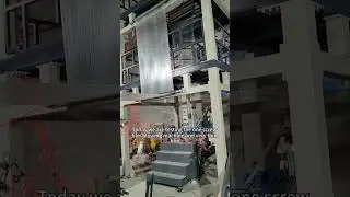 High-Speed Single-Layer Blown Film Machine in Action &ndash; 1000mm Width, Dual Winding & More!
