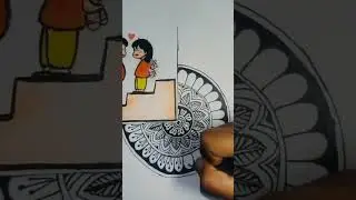 #mandala#colouring #myartcorner#cutefriendship #drawing