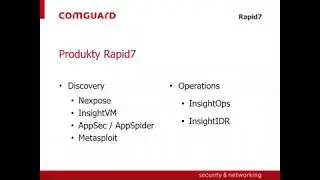 COMGUARD Webex: Rapid7 InsightOps
